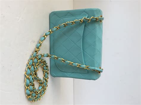 tiffany blue chanel bag|tiffany blue lamb flap bag.